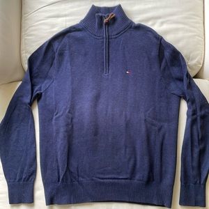 Men’s Medium Tommy Hilfiger 1/4 Zip Sweater - Navy